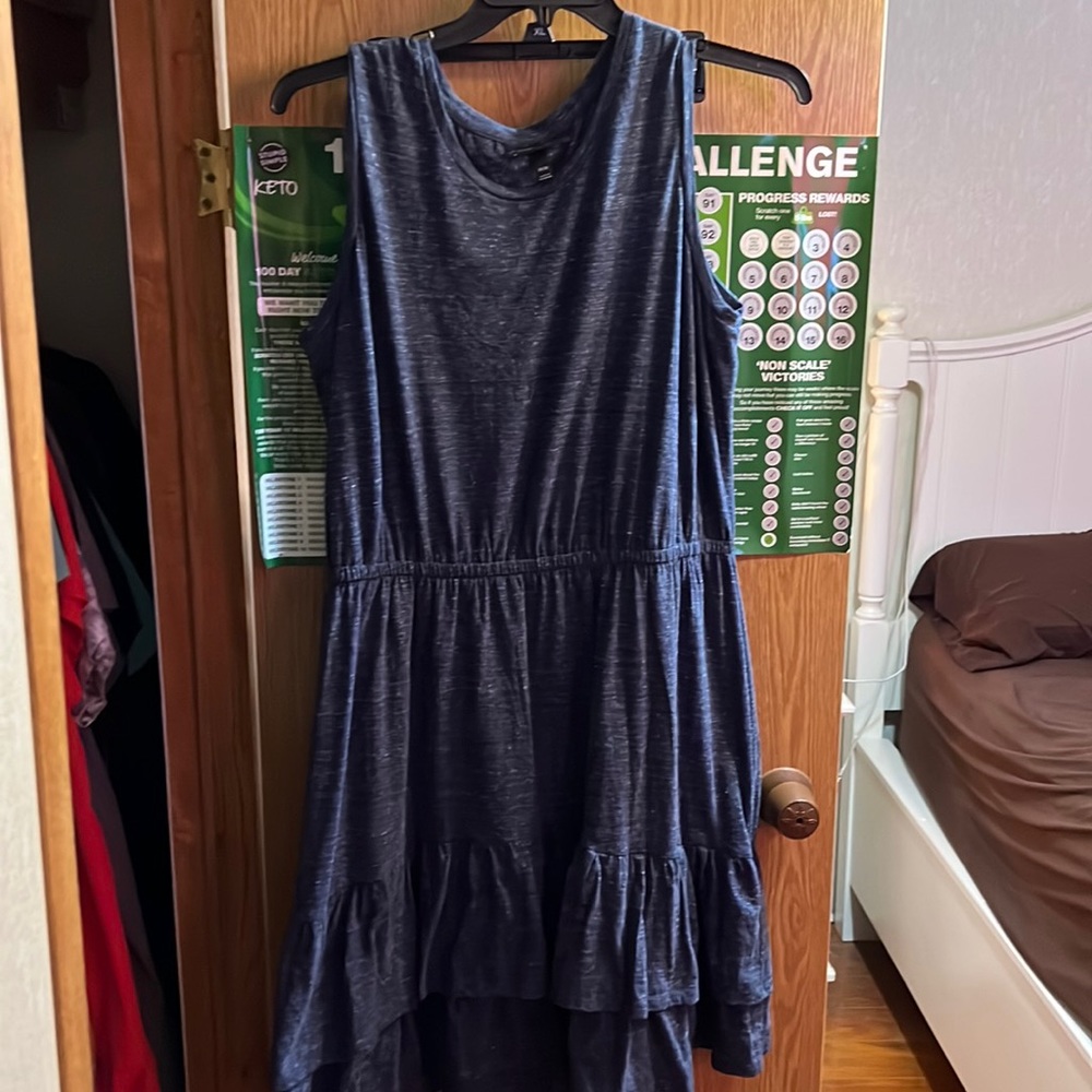 Lane Bryant tiered sleeveless dress blue size 18/20